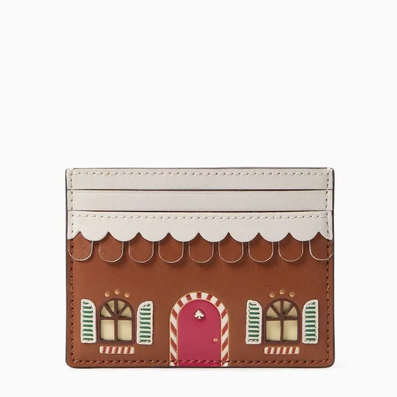 Kate Spade Gingerbread House Card Holder - Picture 1 of 6